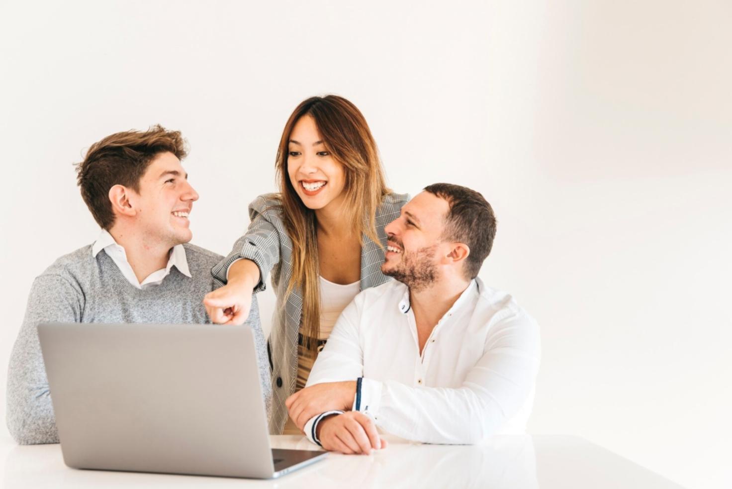 Strategiebesprechung am Arbeitsplatz